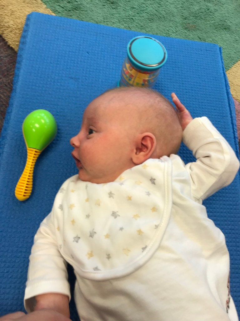 A photo of my daughter enjoying a rhyme time sessions